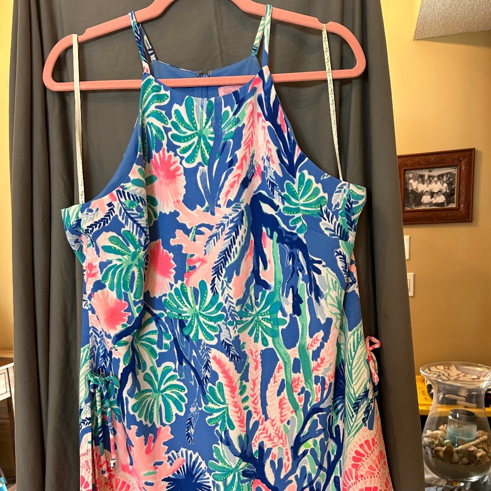 Lilly Pulitzer Blue and Pink Floral Jumpsuit